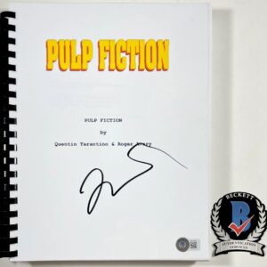 Quentin Tarantino Signed Pulp Fiction Complete Movie Script Autograph BAS COA