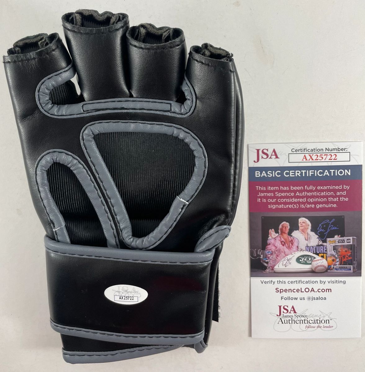 Rei Tsuruya Signed Black & Red UFC Glove MMA Fighter Autograph JSA COA - Image 2