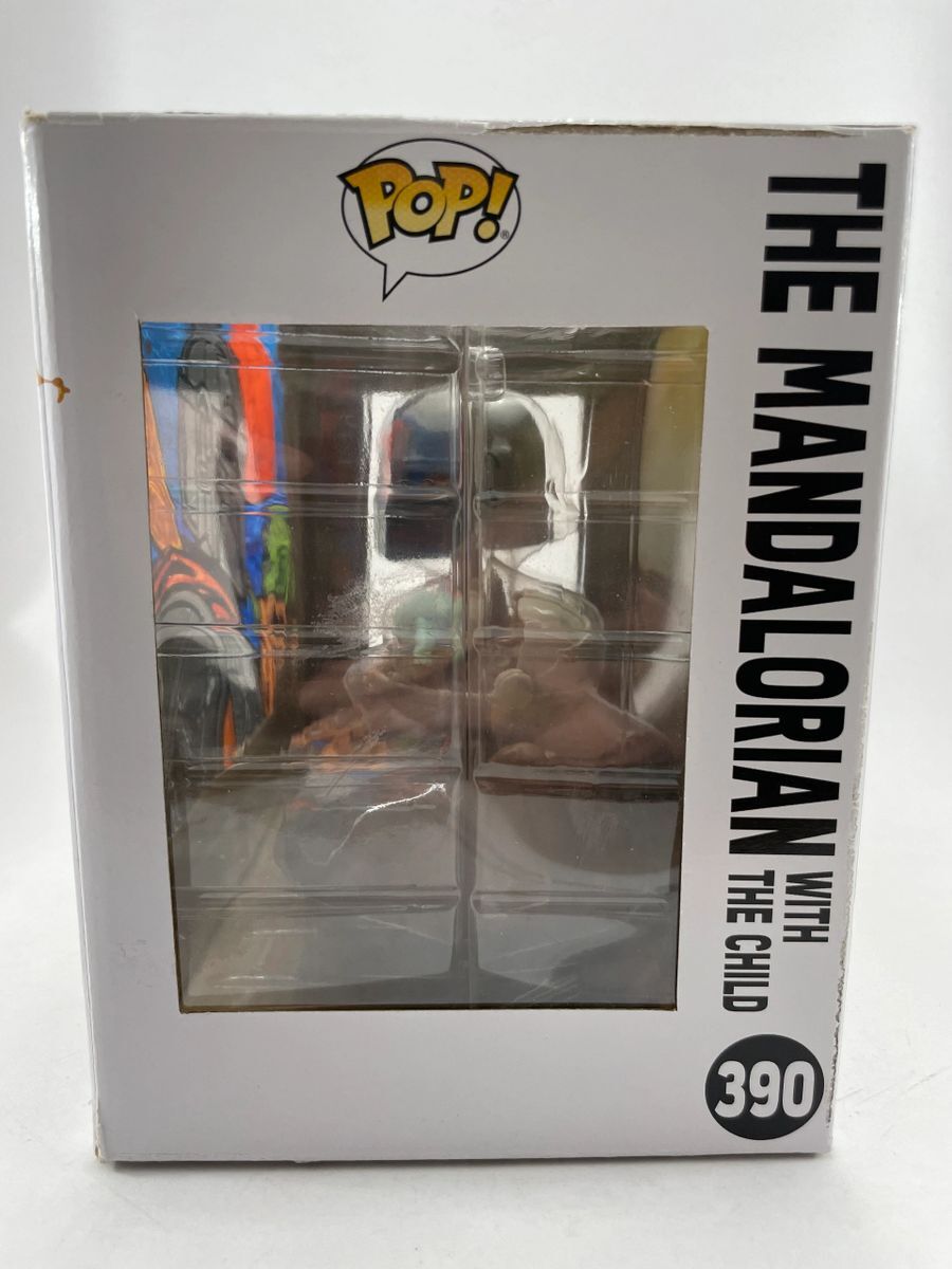 Sam de la Rosa Signed Star Wars The Mandalorian & Child Funko POP! Art JSA COA - Image 2