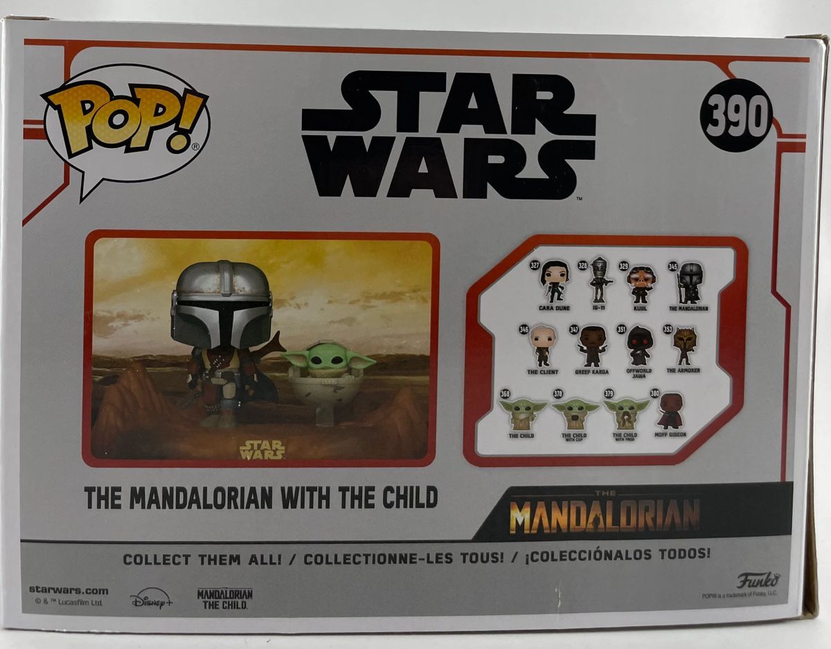 Sam de la Rosa Signed Star Wars The Mandalorian & Child Funko POP! Art JSA COA - Image 4