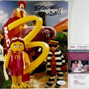 Squire Fridell Signed McDonaldLand 8x10 Photo H Ronald McDonald JSA COA