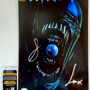 Sydney Chandler & Samuel Blenkin Signed Alien Earth 11x17 Poster Autograph JS...