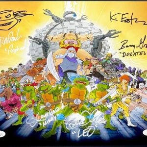 Teenage Mutant Ninja Turtles Cast Signed x5 11x14 Photo A TMNT Autograph JSA COA