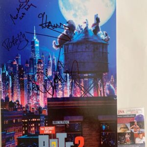The Secret Life of Pets 2 Cast Signed By 4 11x17 Movie Poster Autograph JSA COA