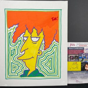 Tone Rodriguez Signed The Simpsons Sideshow Bob 8x10 Canvas Art JSA COA
