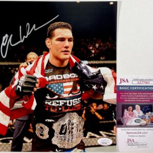UFC Chris Weidman Signed 8x10 Photo A Autograph Middleweight Fighter JSA COA