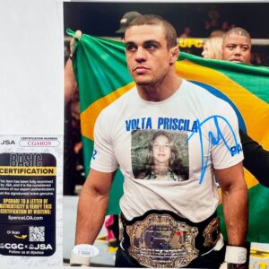 UFC Fighter Phenom Vitor Belfort Signed 8x10 Photo Authentic Autograph JSA COA