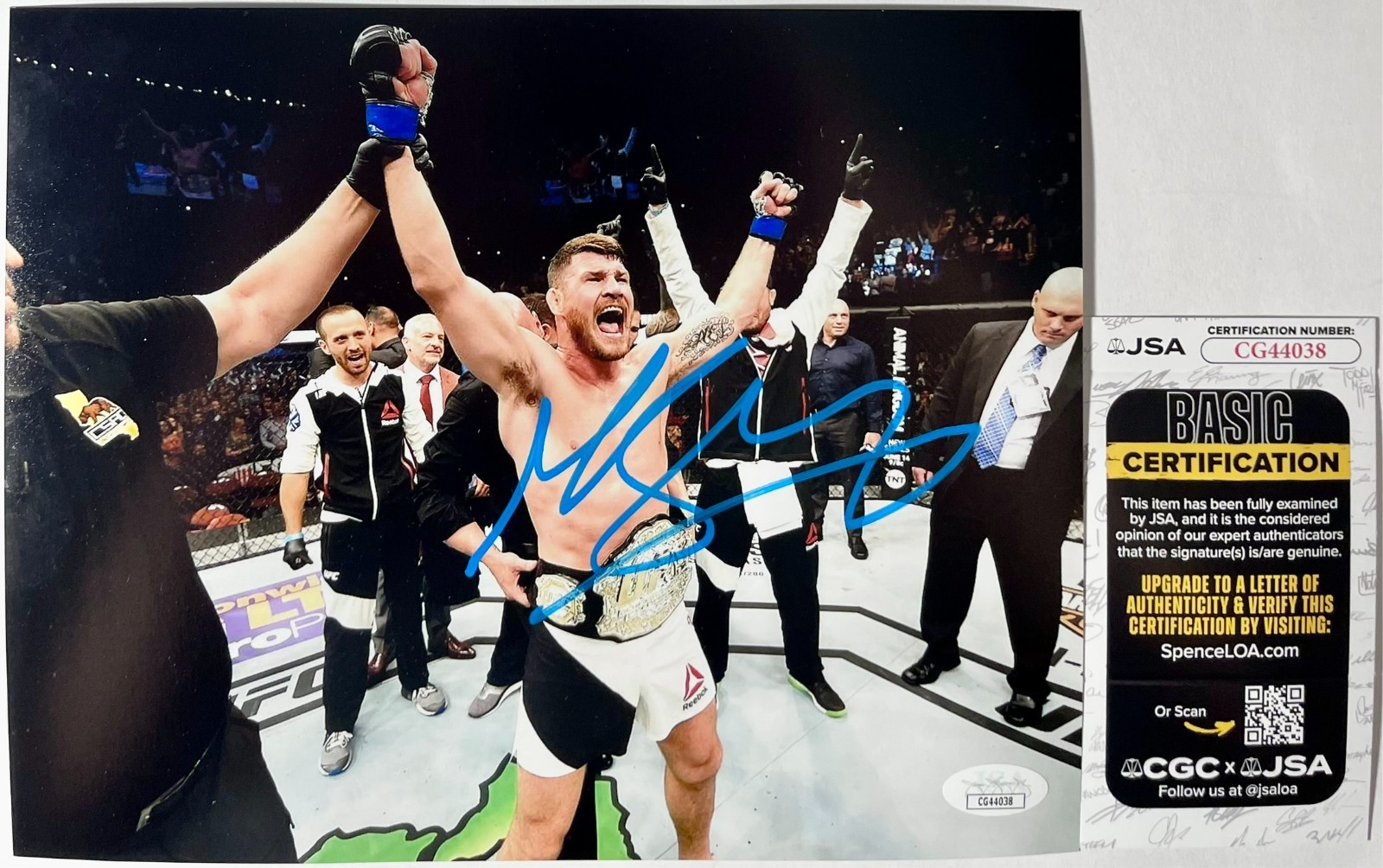 UFC MMA Fighter Michael Bisping Signed 8x10 Photo Authentic Autograph JSA COA