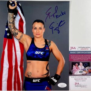 UFC Raquel Rocky Pennington Signed 8x10 Photo A Autograph MMA JSA COA