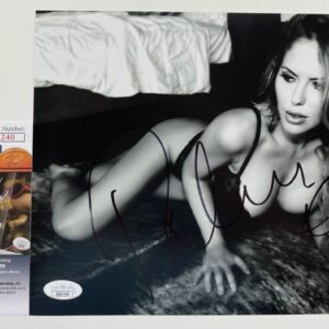 UFC Ring Girl Brittney Palmer Signed 8x10 Photo J Autograph Sexy Model JSA COA