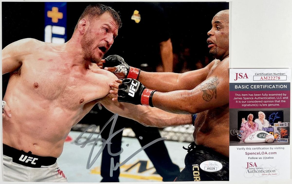 UFC Stipe Miocic Signed 8x10 Photo C Autograph MMA Fighter JSA COA