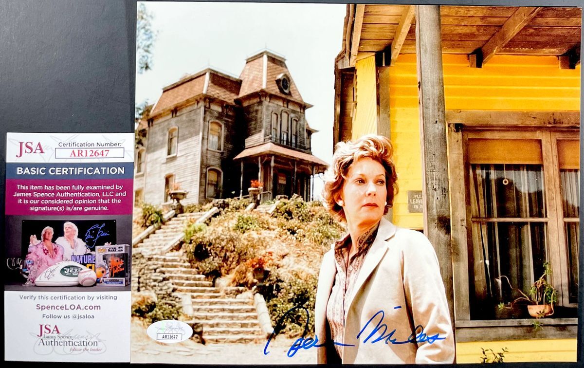 Vera Miles Signed Anthony Perkin's Psycho II 8x10 Photo Autograph JSA COA