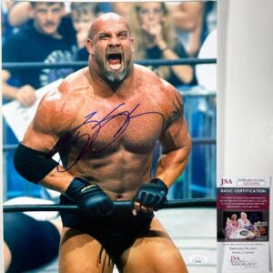 WWE Bill Goldberg Signed 11x14 Photo H Autograph WrestleMania WCW JSA COA