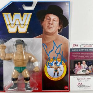 WWE Cowboy Bob Orton Signed Mattel Retro Figure B WWF WrestleMania JSA COA