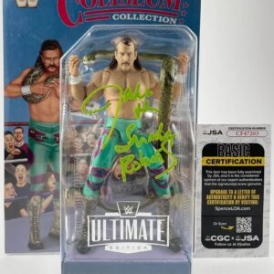 WWE Jake The Snake Roberts Signed Mattel Ultimate Coliseum Figure JSA COA