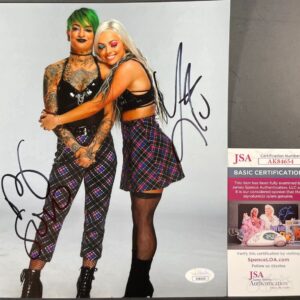 WWE Liv Morgan & Ruby Riott Signed 8x10 Photo A Autograph Riott Squad JSA COA