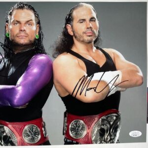 WWE Matt Hardy & Jeff Hardy Signed Hardy Boyz 11x14 Photo B Autograph JSA COA