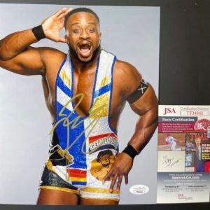 WWE NXT Big E Signed 8x10 Photo C Autograph New Day WrestleMania JSA COA