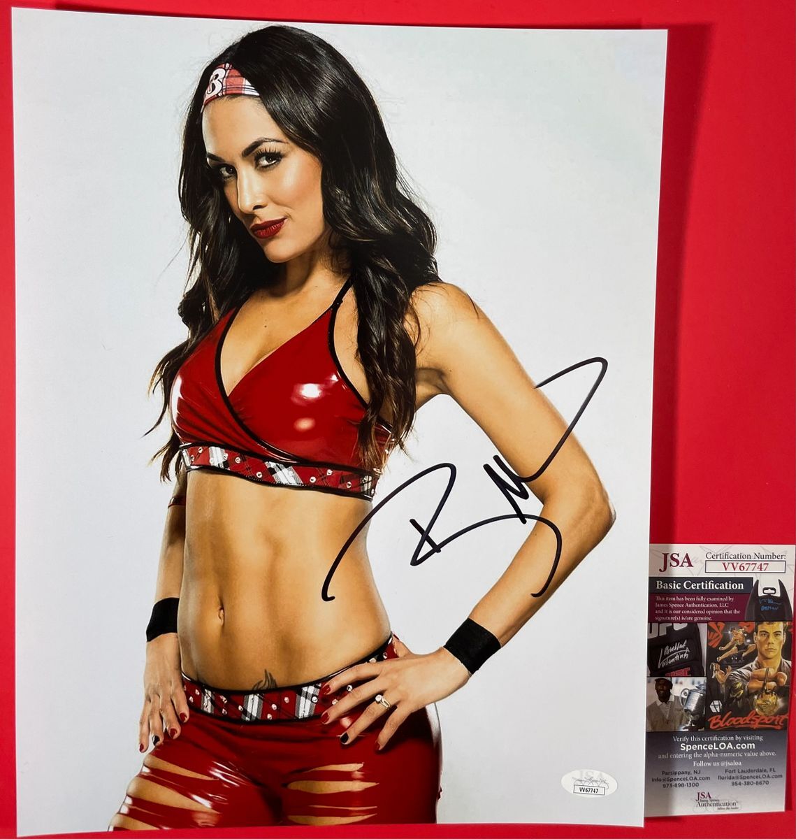 WWE NXT Brie Bella Signed 11x14 Photo A Bella Twins Autograph JSA COA