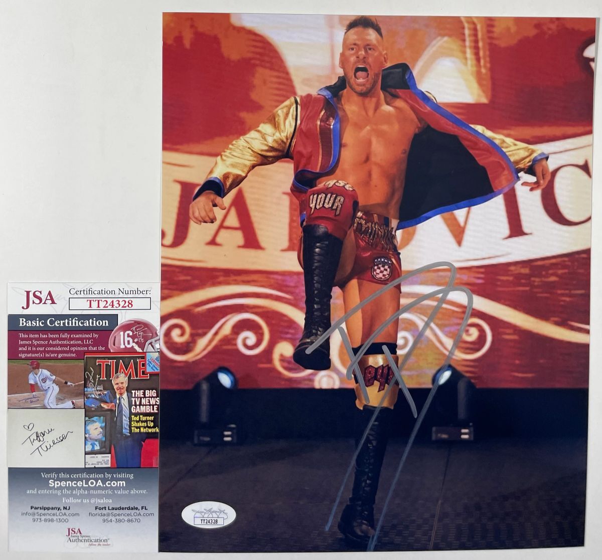 WWE NXT Dominik Dijakovic Signed 8x10 Photo C Autograph T-Bar TakeOver JSA COA