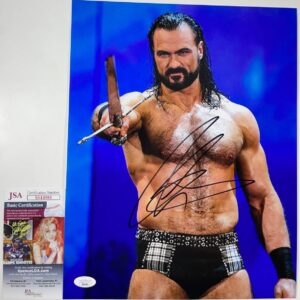 WWE NXT Drew McIntyre Signed 11x14 Photo B Autograph WrestleMania JSA COA