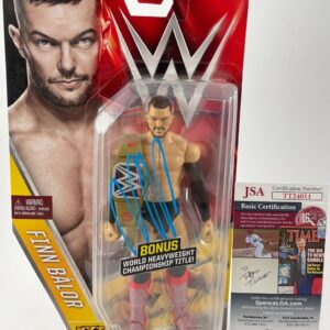 WWE NXT Finn Balor Signed Mattel Wrestling Figure Autograph Judgment Day JSA COA