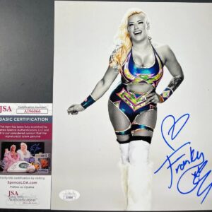 WWE NXT Franky Monet Signed 8x10 Photo B Autograph Taya Valkyrie JSA COA