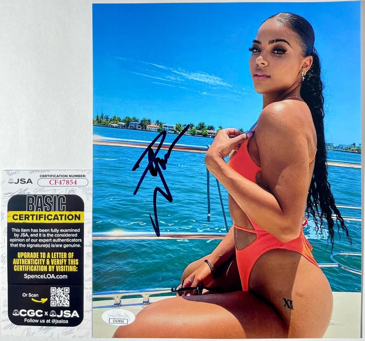 WWE NXT Jaida Parker Signed 8x10 Photo E Authentic Autograph JSA COA