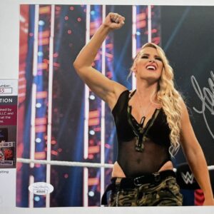 WWE NXT Lacey Evans Signed 8x10 Photo B Autograph Wrestlemania JSA COA