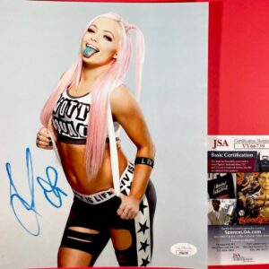 WWE NXT Liv Morgan Signed 8x10 Photo CL Autograph WrestleMania JSA COA