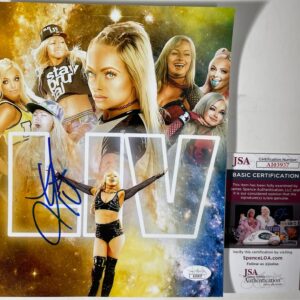 WWE NXT Liv Morgan Signed Custom Edit 8x10 Photo Authentic Autograph JSA COA
