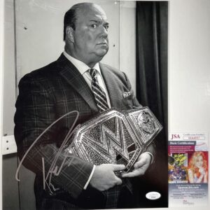 WWE NXT Paul Heyman Signed 11x14 Photo B Autograph WrestleMania ECW JSA COA