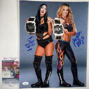 WWE NXT Peyton Royce & Billie Kay Signed IIconics 11x14 Photo C IMPACT JSA COA