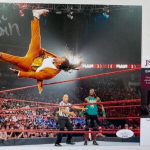 WWE NXT Reggie Signed 8x10 Photo E Autograph Reginald WrestleMania JSA COA