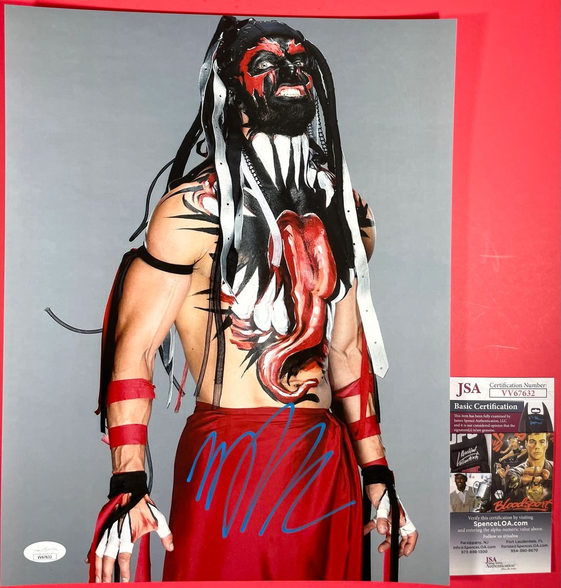 WWE NXT The Demon Finn Balor Signed 11x14 Photo D Autograph Judgment Day JSA COA