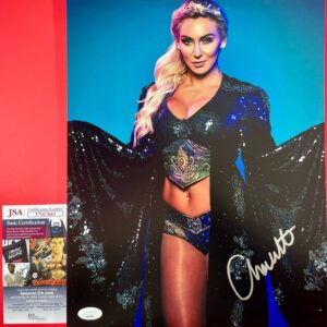 WWE NXT The Queen Charlotte Flair Signed 11x14 Photo Authentic Autograph JSA COA