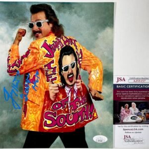WWE The Mouth Of The South Jimmy Hart Signed 8x10 Photo G Autograph JSA COA