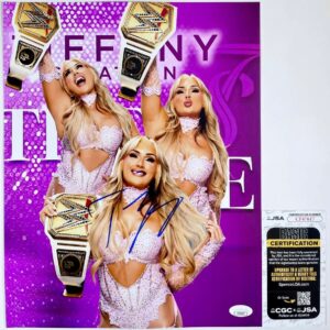 WWE Tiffany Stratton Signed 11x14 Photo B Autograph WrestleMania NXT JSA COA