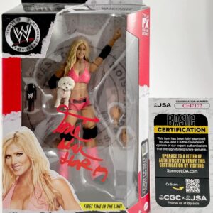 WWE Torrie Wilson Signed Mattel Elite Ruthless Aggression Figure B Auto JSA COA