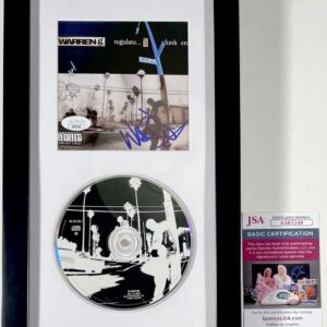 Warren G Signed Regulate G Funk Era CD Booklet Framed Matted Display JSA COA