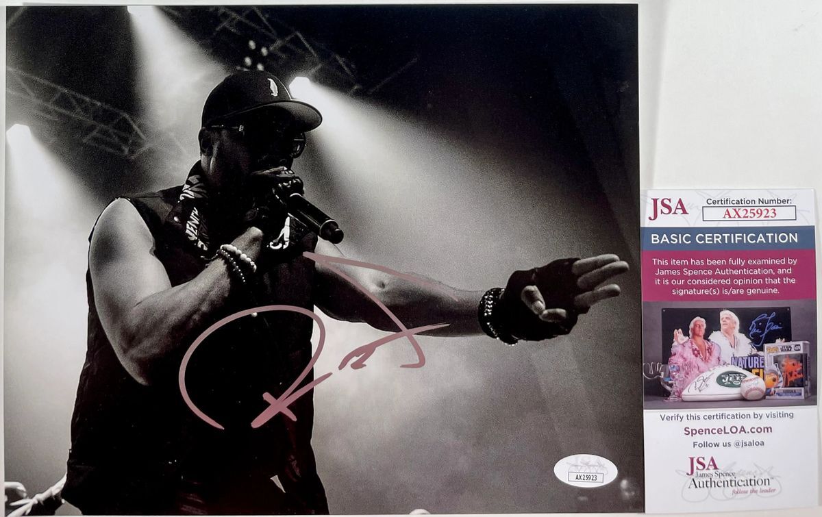 Wu-Tang Clan RZA Signed B&W 8x10 Photo A Autograph Hip Hop Rap JSA COA