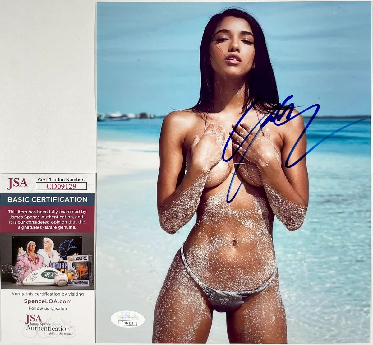 Yovanna Ventura Signed 8x10 Photo Authentic Autograph Maxim Model JSA COA