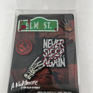 A Nightmare On Elm Street Spirit Halloween Exclusive Patch & Lapel Pin Set