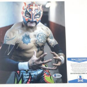 AEW All Elite Wrestling Rey Fenix Signed 8x10 Photo Autograph Lucha Bros BAS COA