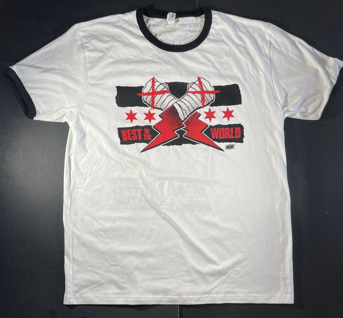 AEW CM Punk First Dance I Was There Exclusive Dated Event T-Shirt XL Rampage