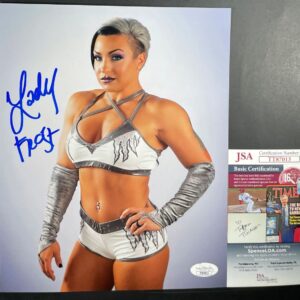 AEW Lady Frost Signed 8x10 Photo A Autograph All Elite Wrestling IMPACT JSA COA