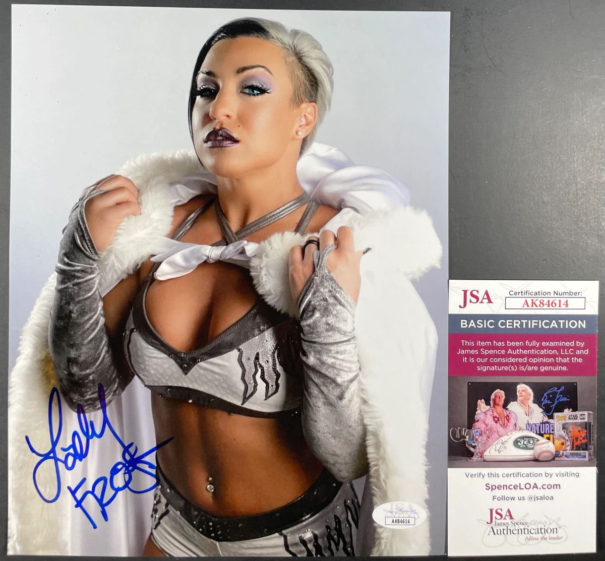 AEW Lady Frost Signed 8x10 Photo D Autograph All Elite Wrestling IMPACT JSA COA