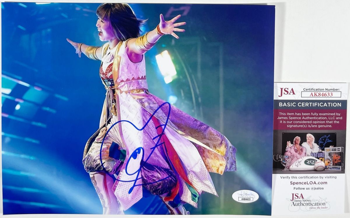 AEW Yuka Sakazaki Signed All Elite Wrestling 8x10 Photo C Autograph JSA COA