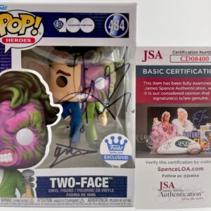 Aaron Eckhart Signed Two-Face Exclusive Funko POP! Autograph Batman JSA COA