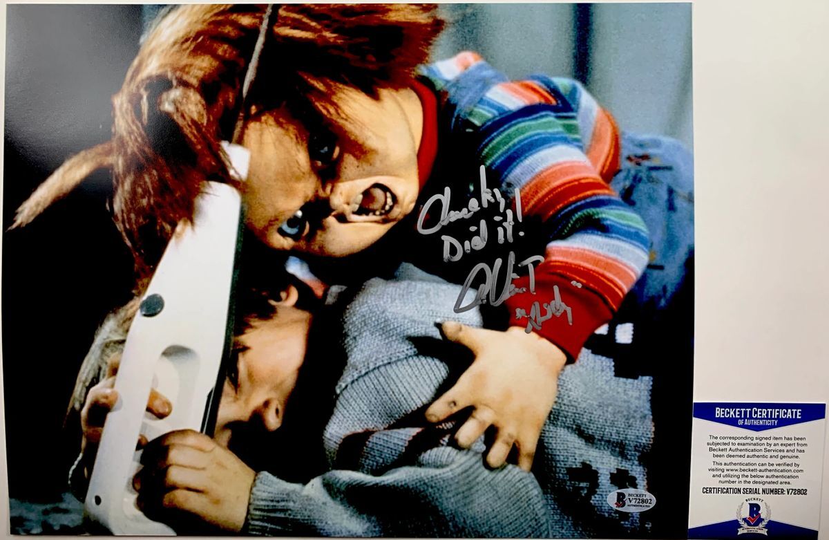 Alex Vincent Signed Child's Play Chucky & Andy 11x14 Photo B Autograph BAS COA